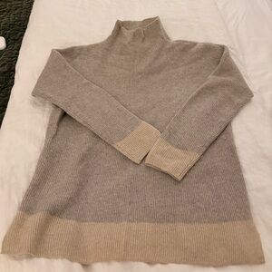 Women's Beige and Cream Sweater Cashmere Sweater